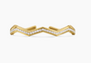 David Yurman 18 Karat Yellow Gold 5 mm Pave Stax Bracelet