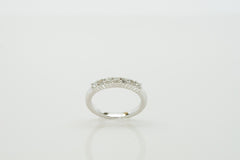 14K White Gold Ring with 7 Diamonds