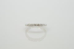 14K White Gold Shared Prong Ring with 0.25tw Diamonds