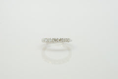 14K White Gold Prong Set Ring with 0.75tw Diamonds