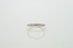 14K White Gold Prong Set Ring with 0.35ctw Diamonds