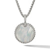 DY Elements® Disc Pendant with Turquoise and Mother of Pearl and Pavé Diamonds