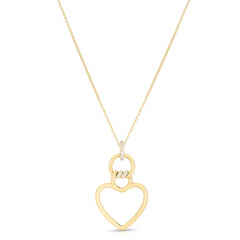 18K Yellow Gold Cialoma Heart Necklace