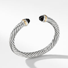 Cable Classics Collection® Bracelet with Black Onyx and 14K Gold 7mm