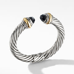 Cable Classics Collection® Bracelet with Black Onyx and 14K Gold 10mm