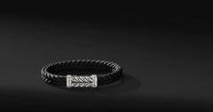 Chevron Black Rubber Bracelet size L