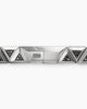 Faceted Link Triangle Bracelet
