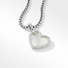 DY Elements® Heart Amulet in Sterling Silver with Mother of Pearl and Pavé Diamonds
