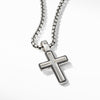 Forged Carbon Cross Pendant 24mm