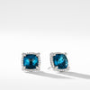 Chatelaine® Pavé Bezel Earring with Hampton Blue Topaz and Diamonds mm