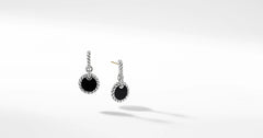DY Elements® Drop Earrings with Black Onyx and Pavé Diamonds