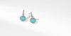 DY Elements® Drop Earrings with Turquoise and Pavé Diamonds