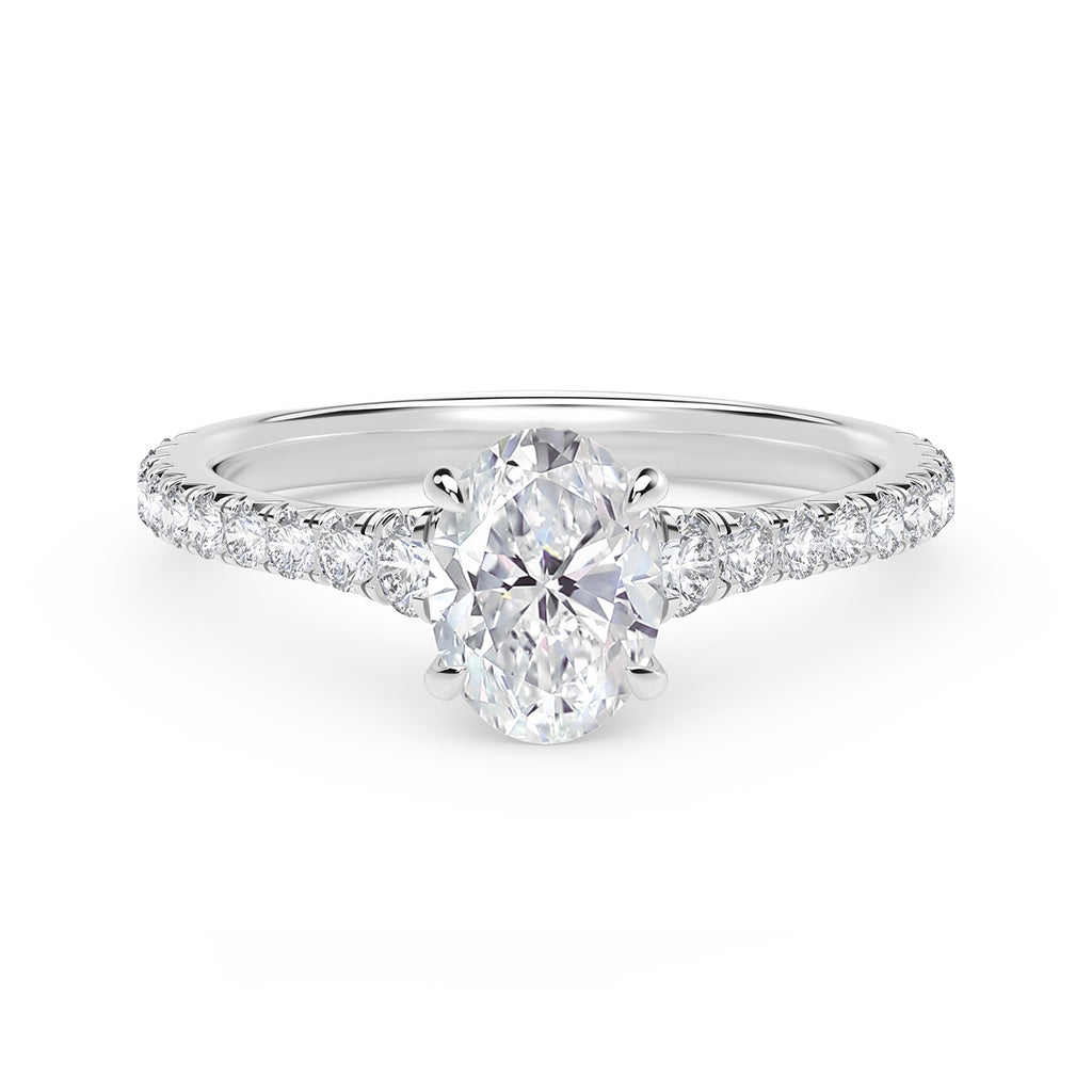 De Beers Forevermark .70ct Oval Diamond "Icon" Engagement Ring