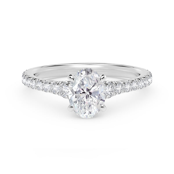 De Beers Forevermark .70ct Oval Diamond "Icon" Engagement Ring