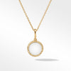 Cable Collectibles® White Enamel Charm Necklace with 18K Yellow Gold and Diamond