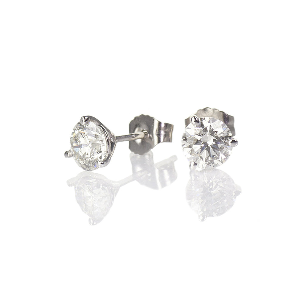 Diamond Stud Earrings, 1.25ctw