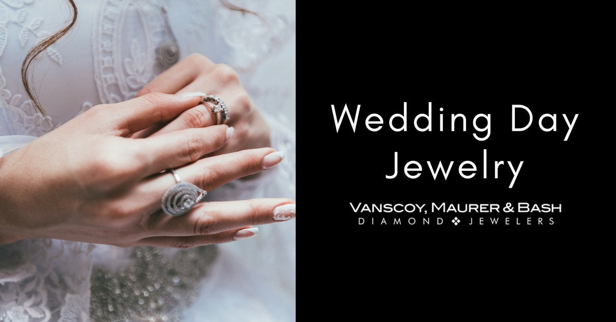 Wedding day jewelry article graphic from Vanscoy, Maurer & Bash Diamond Jewelers in Lancaster, PA