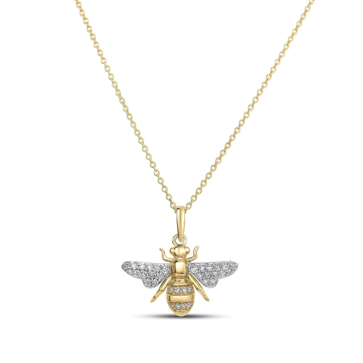 Roberto Coin Yellow Gold Tiny Treasures Bumble Bee Necklace