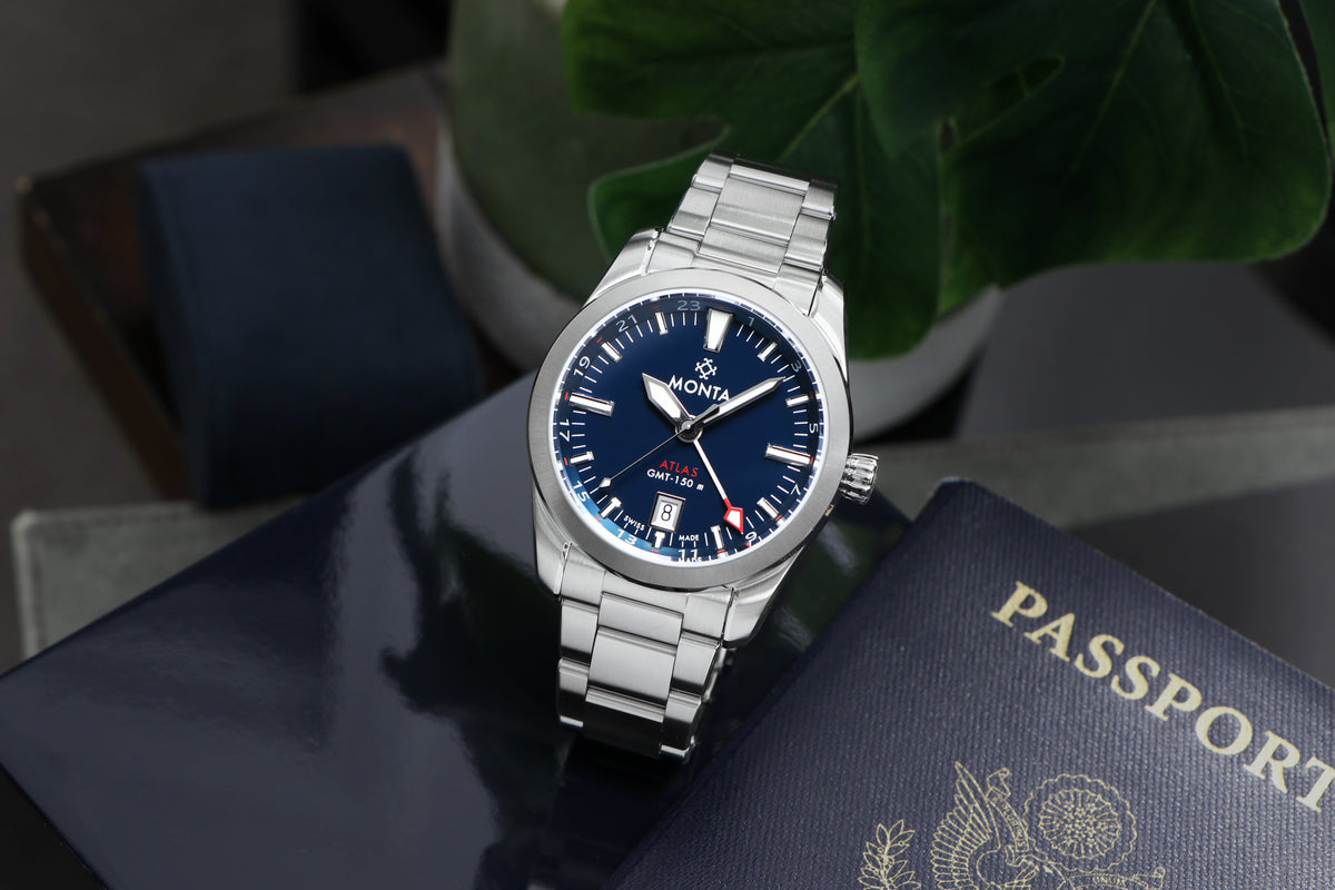 MONTA Atlas Blue Dial Swiss Watch