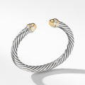 David Yurman Silver and Yellow Gold Classic Cable Bracelet