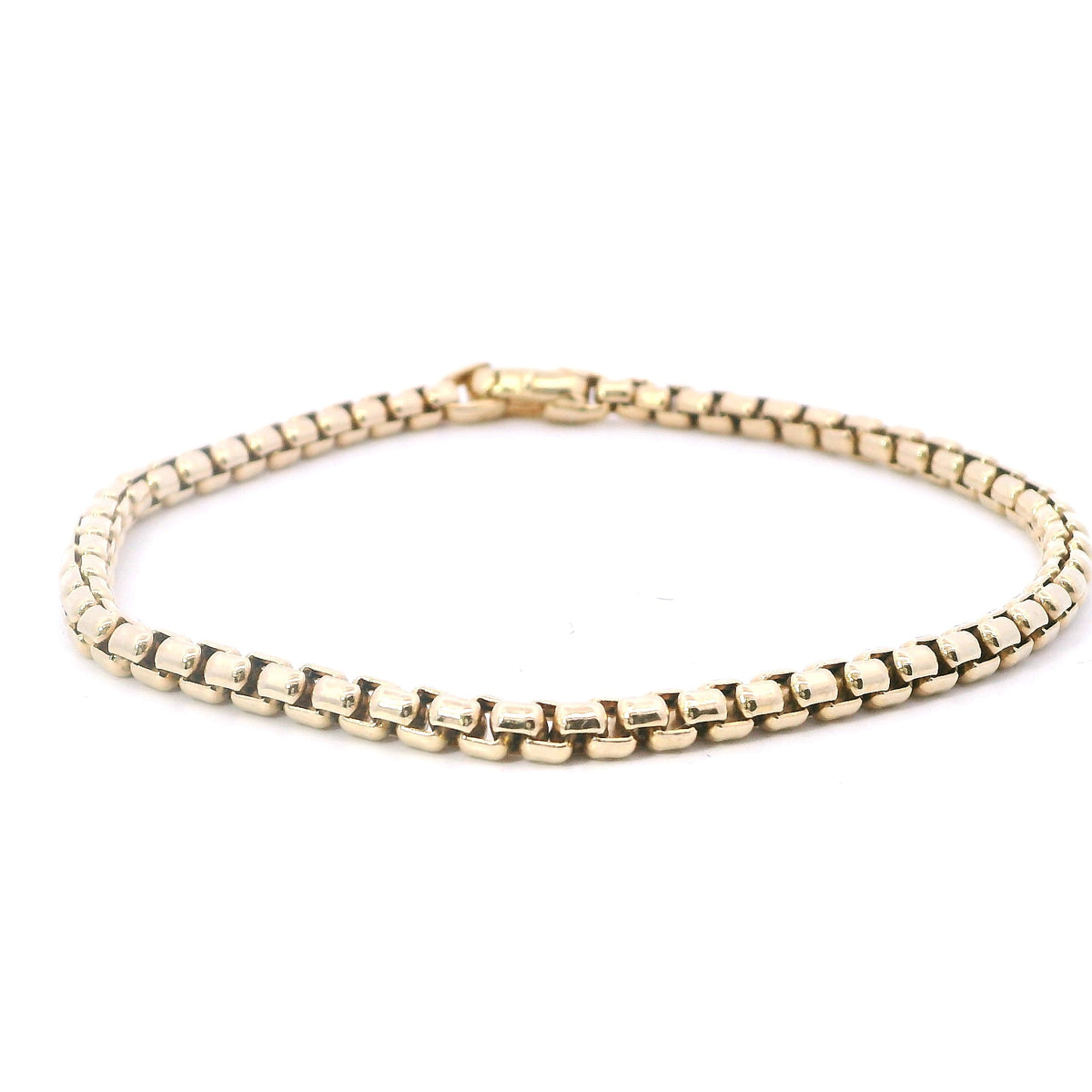 Estate David Yurman Yellow Gold Box Chain Bracelet