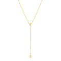 Roberto Coin Yellow Gold Diamond Y Station Necklace