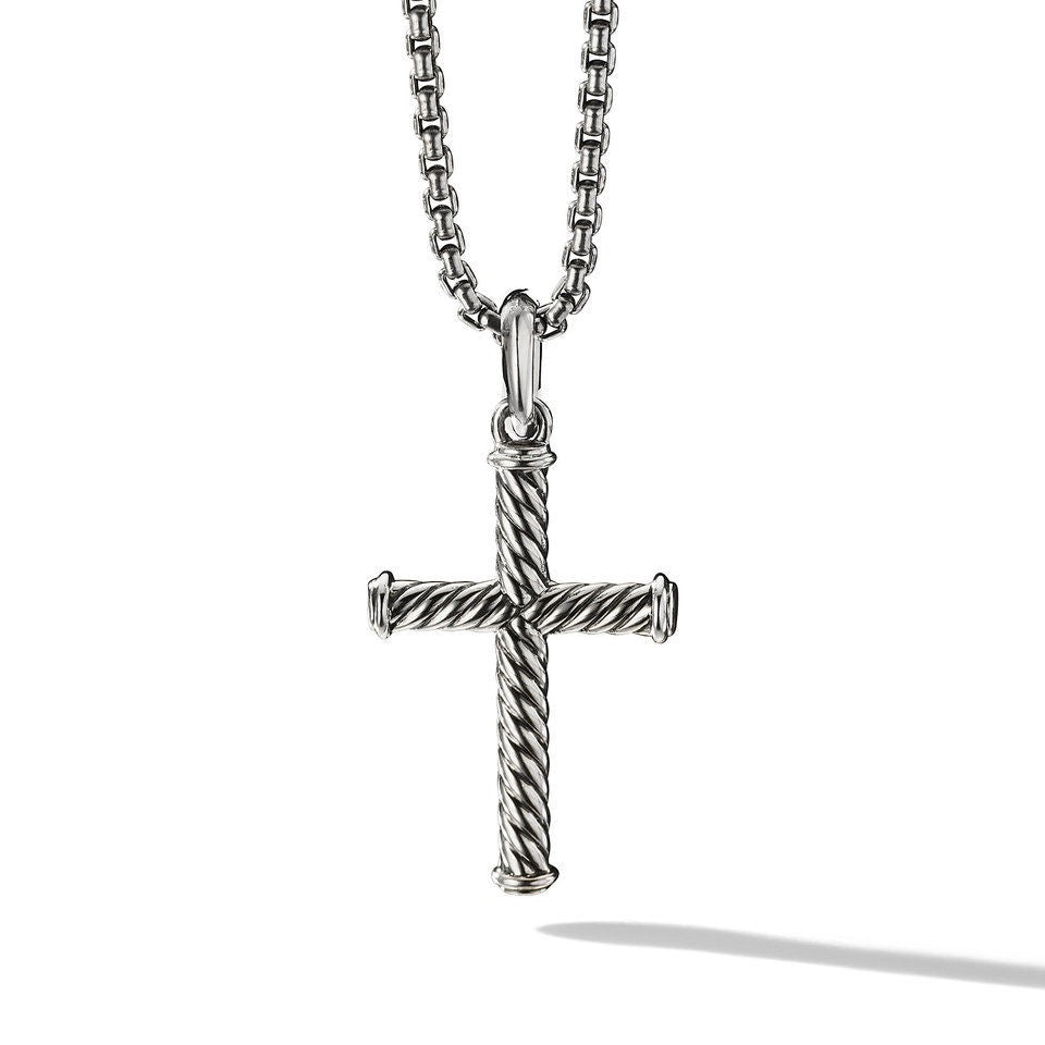 David Yurman Sterling Silver Cable Cross Enhancer