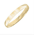 Yellow Gold Low Dome Comfort Fit Wedding Band
