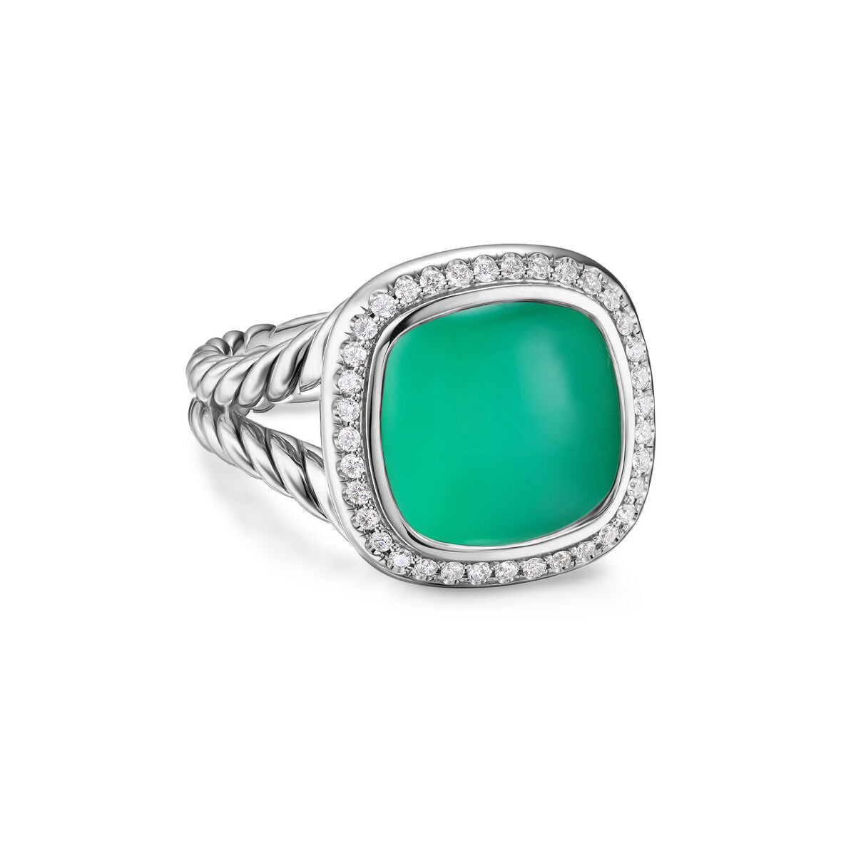 David Yurman Sterling Silver Albion Lagoon Orchid Ring with Diamonds