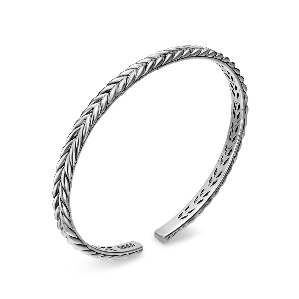 David Yurman Sterling Silver Chevron Flex Bracelet Size Medium