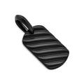 David Yurman Black Titanium Sculpted Cable Tag Enhancer