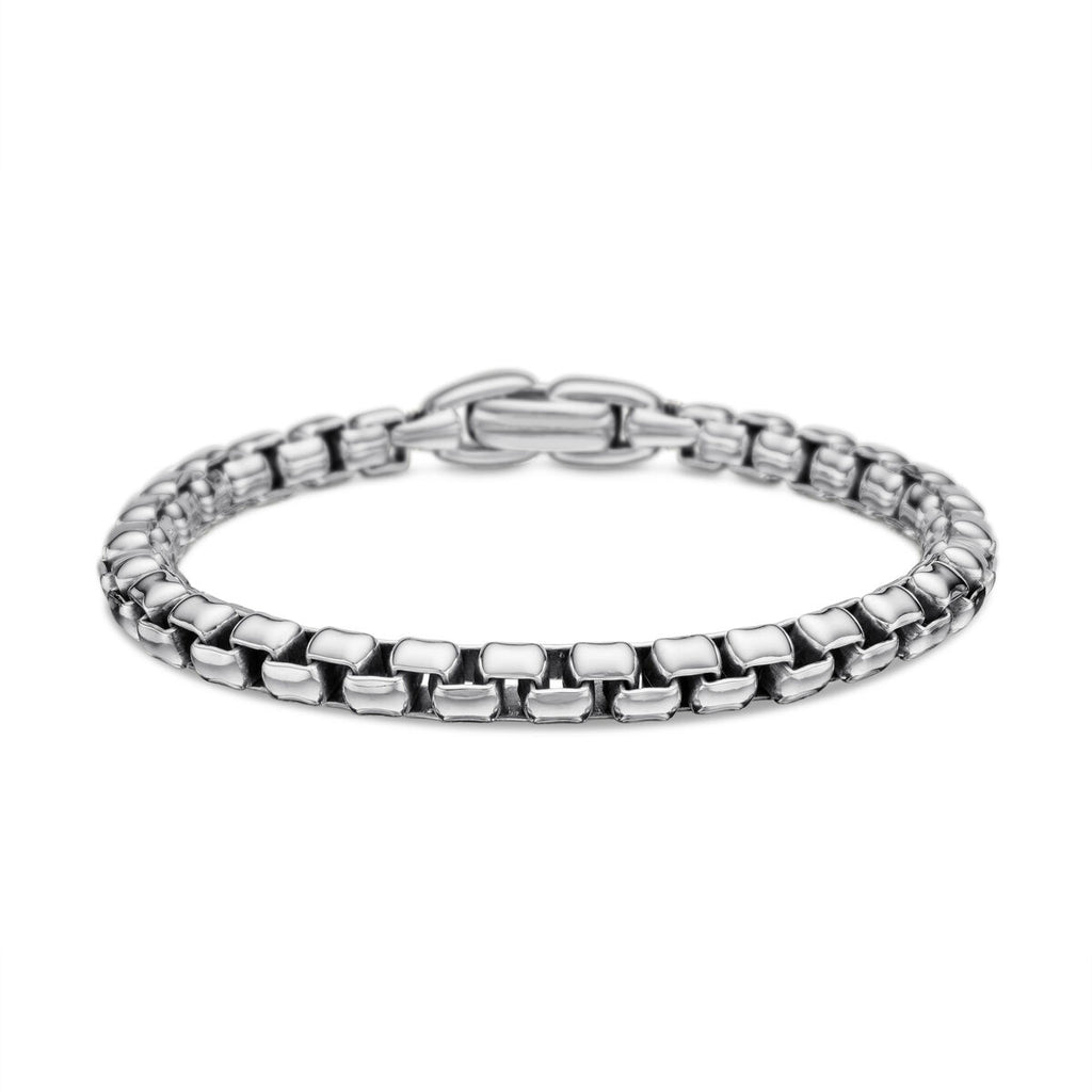 David Yurman Sterling Silver Box Chain Bracelet