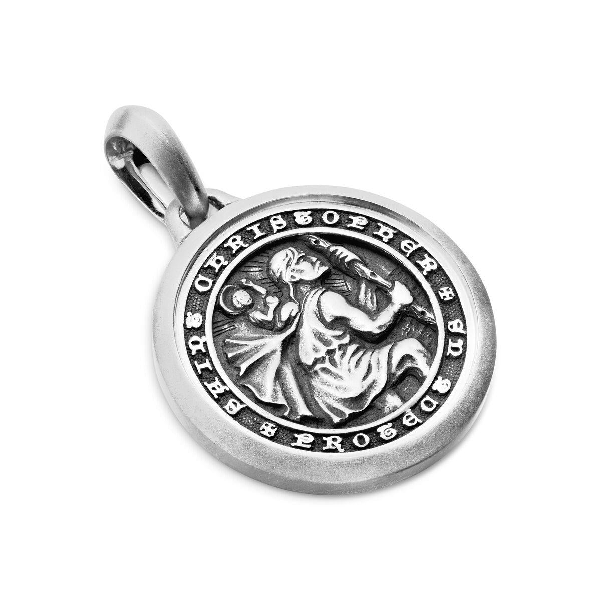 David Yurman Sterling Silver St. Christopher Amulet Enhancer
