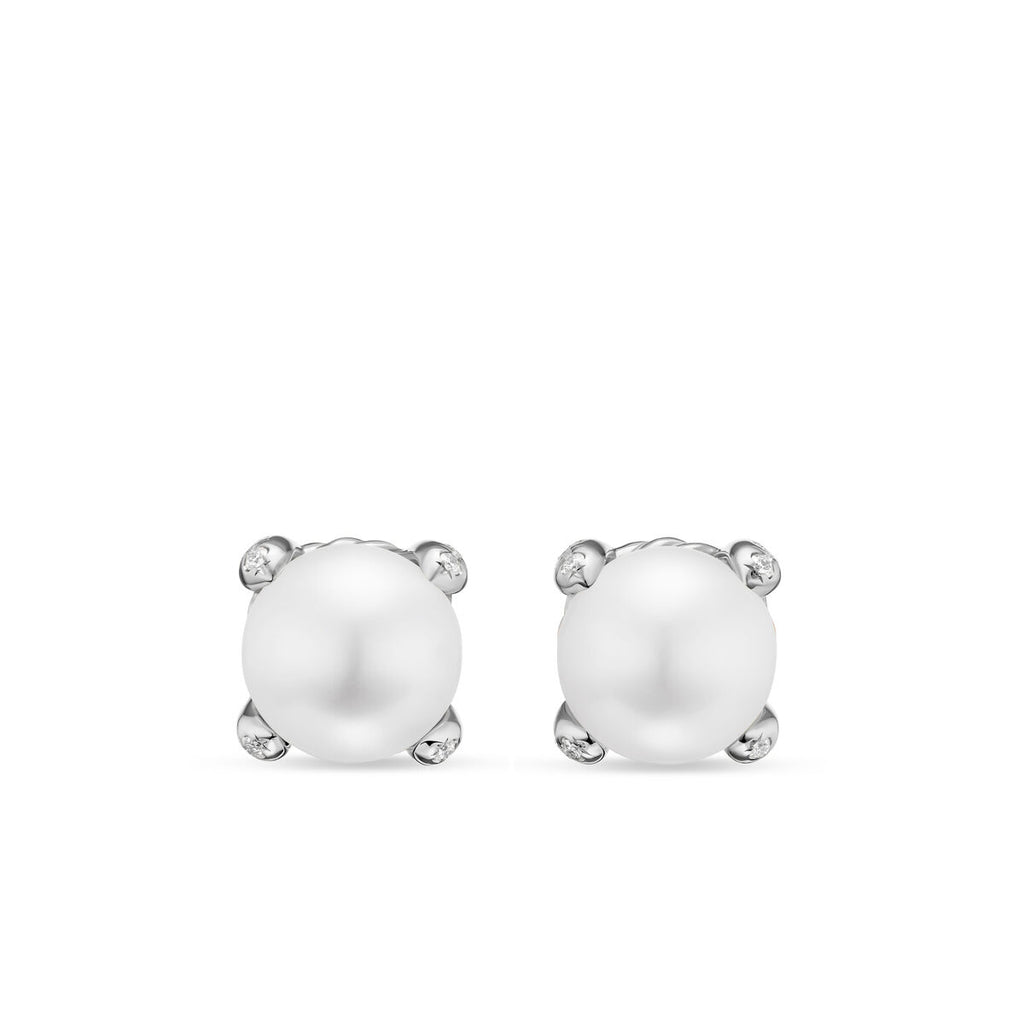 Sterling Silver Pearl Classics Stud Earrings: David Yurman