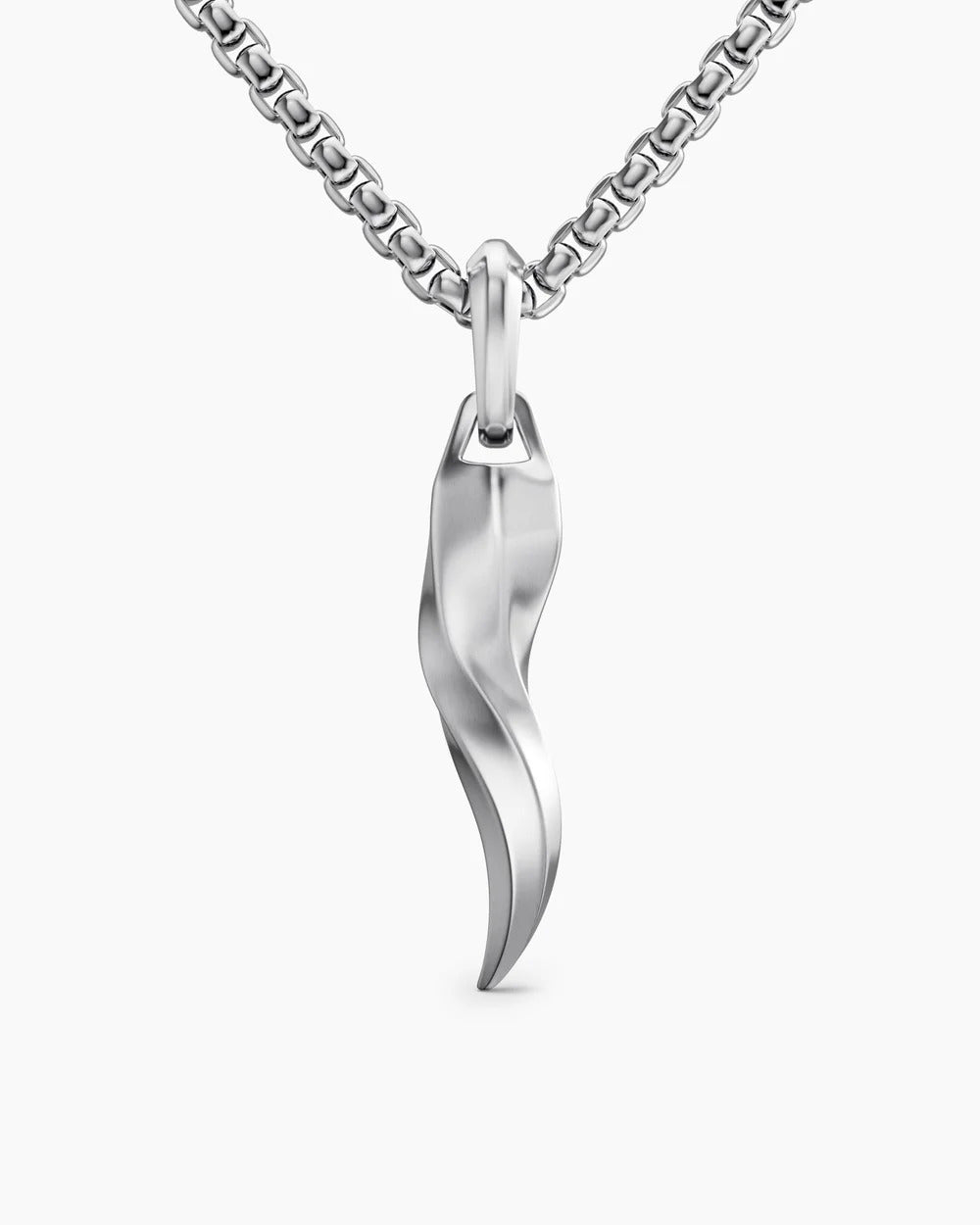 David Yurman Silver Cornicello Amulet