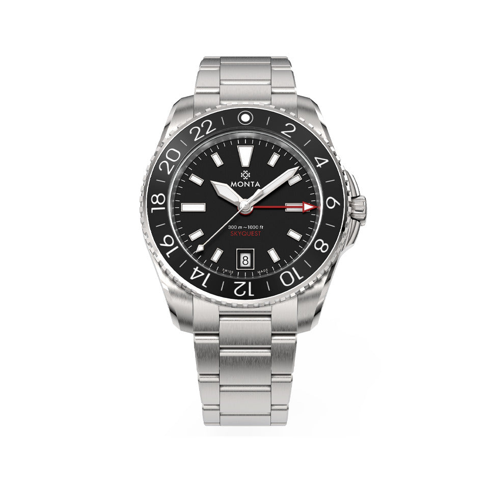 MONTA Skyquest Black Swiss Watch