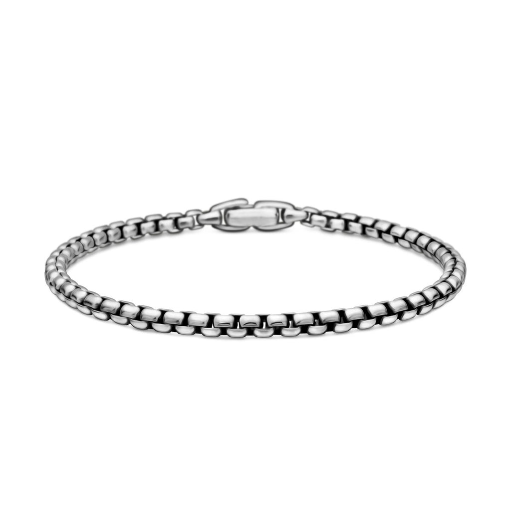 David Yurman Silver 3.6 mm Box Chain Bracelet