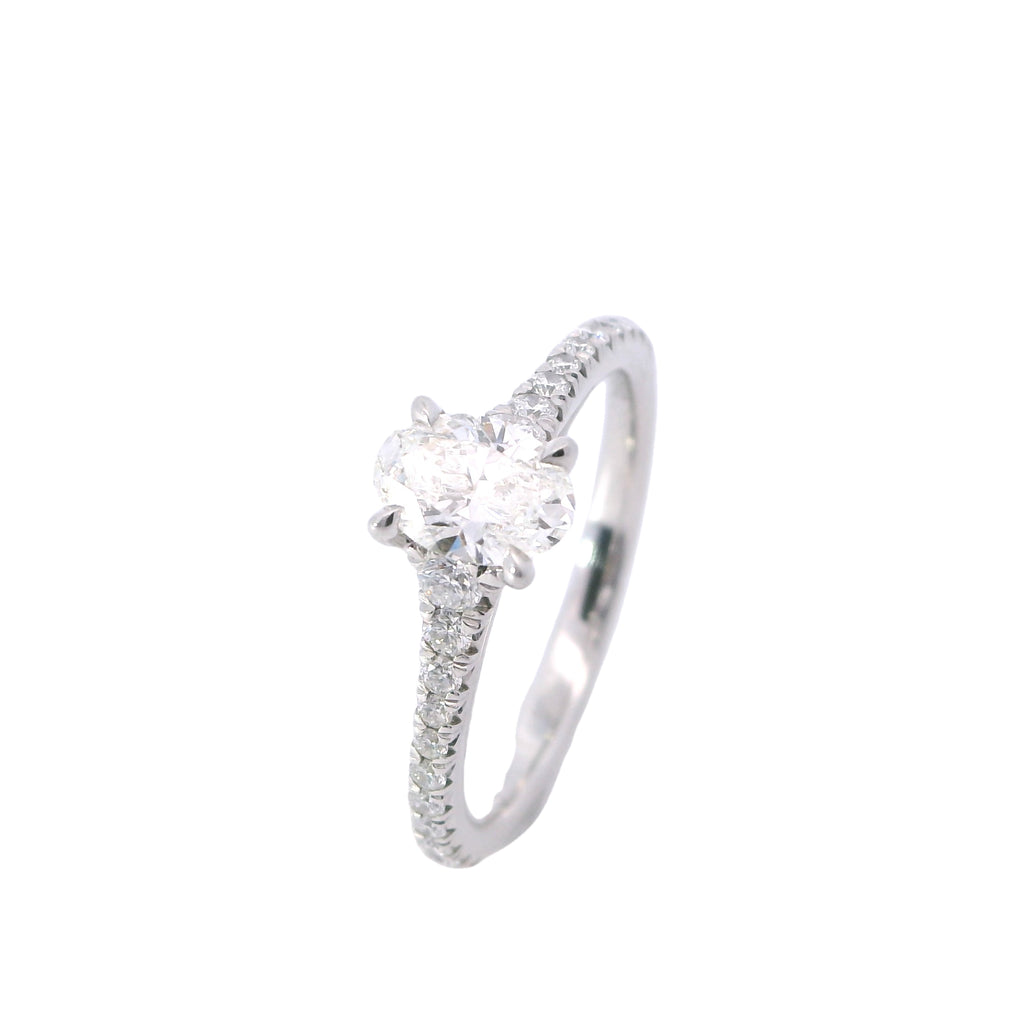 Forevermark Platinum Icon Diamond Cathedral Engagement Ring