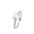 Forevermark Platinum Icon Diamond Cathedral Engagement Ring