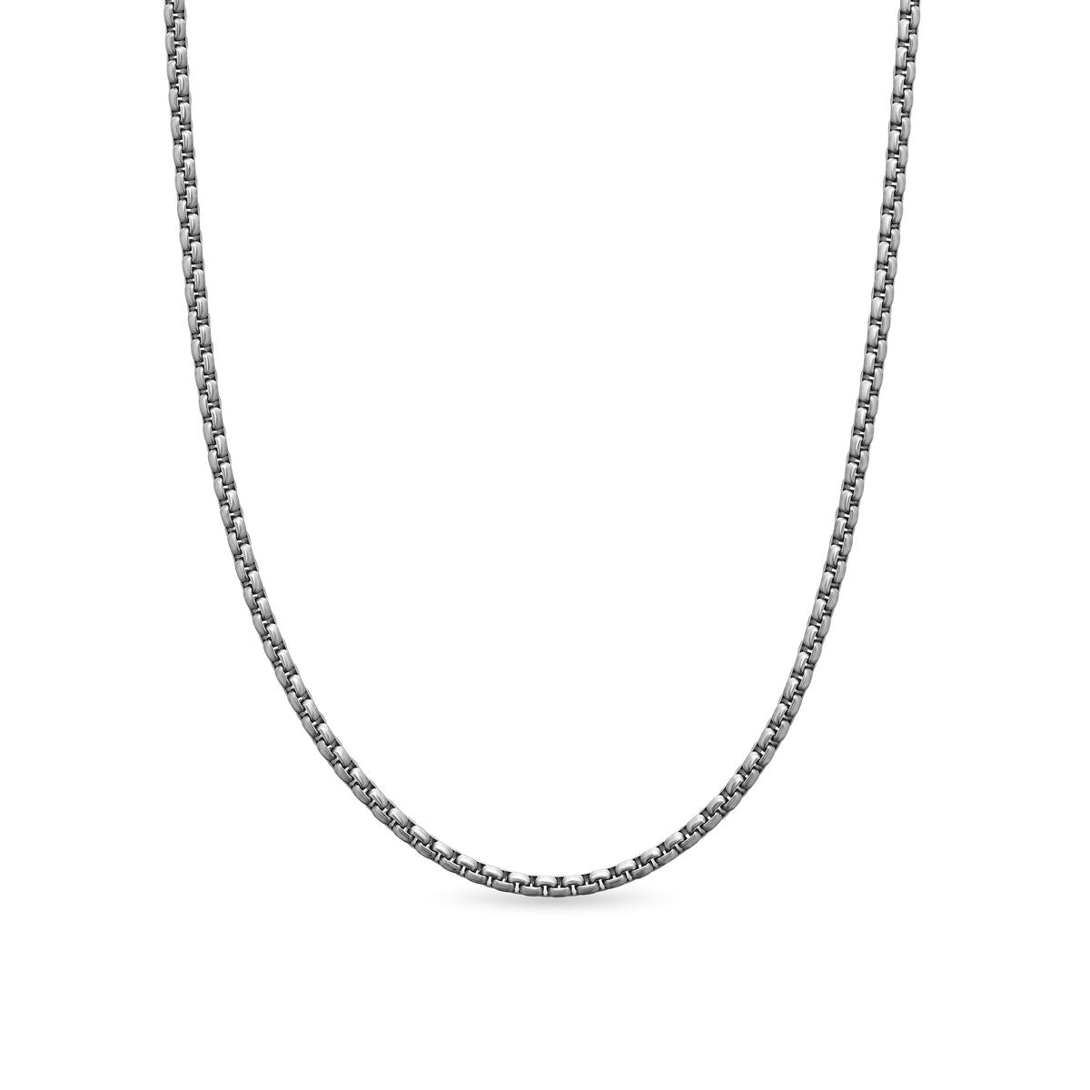 David Yurman Titanium and Sterling Silver Box Chain