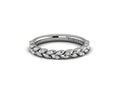 Vlora White Gold Floral Diamond Wedding Band