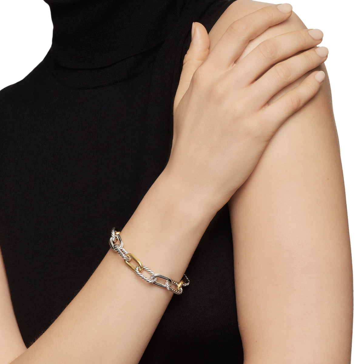 David Yurman Two Tone Madison Chain Bracelet