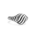 David Yurman Sterling Silver 10 mm Sculpted Cable Pinky Ring