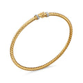 David Yurman Yellow Gold Classic Cable Buckle Bracelet