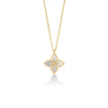 Roberto Coin Yellow Gold Venetian Princess Diamond Mother of Pearl Pendant Necklace