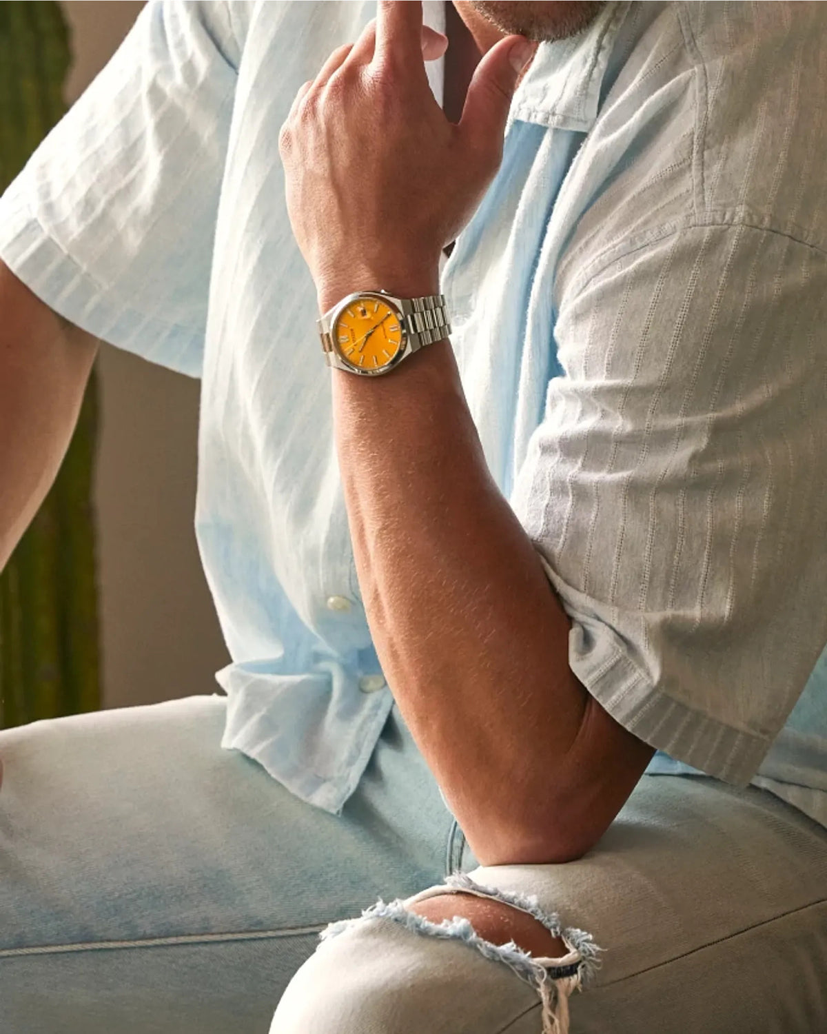 Citizen Tsuyosa Yellow Dial Automatic Watch