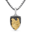 David Yurman Silver and Yellow Gold St. Michael Amulet