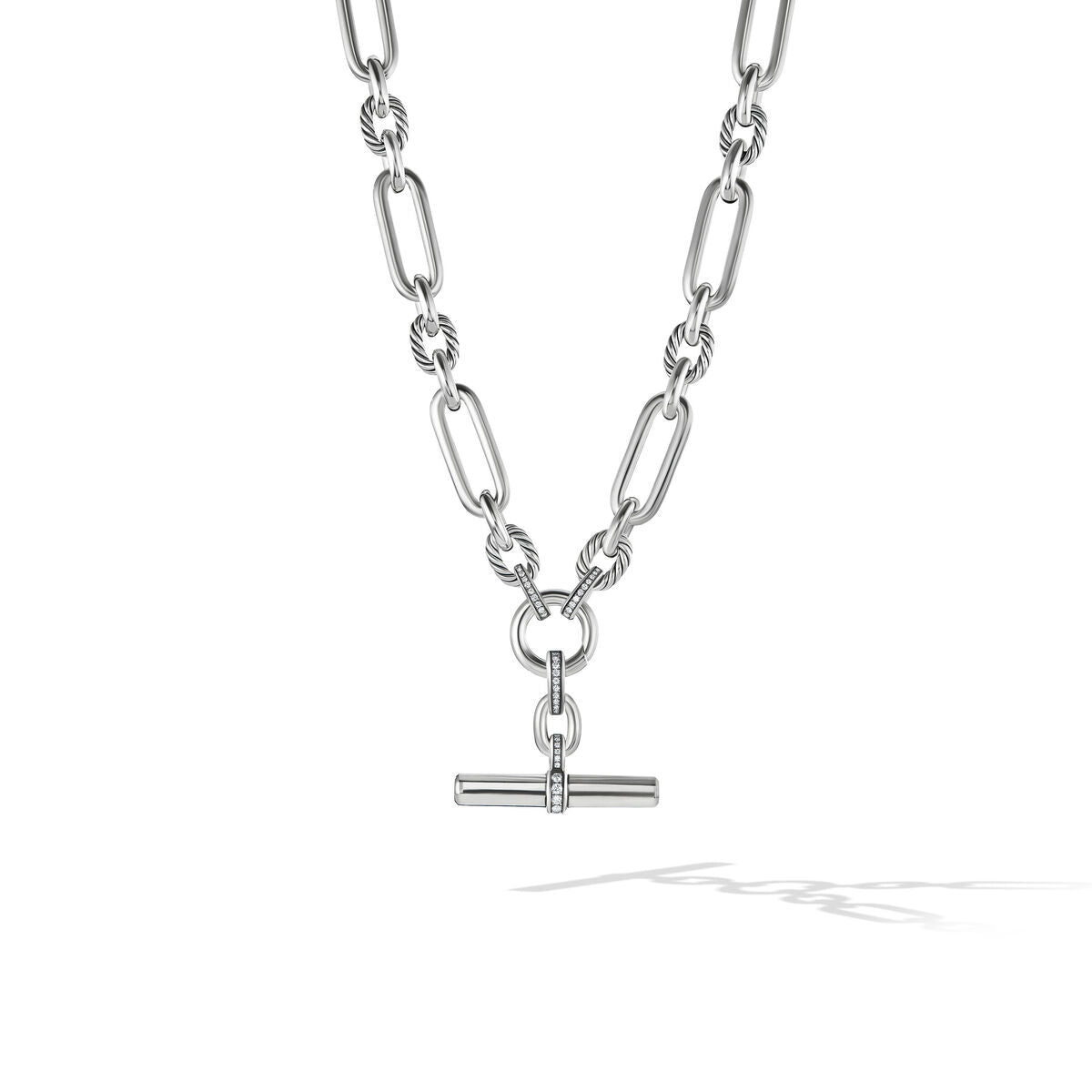 David Yurman Silver Ice Necklace, Pendant, Chain