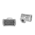 David Yurman Sterling Silver Chevron Cufflinks