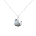 Sterling Silver Customizable Disc Pendant Necklace